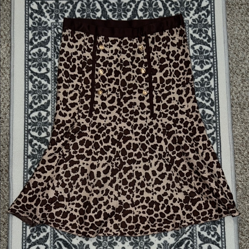 Love + Luxe Animal Print Skirt